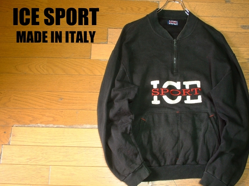 高級イタリア製ICE SPORTハーフジップスウェットXXL正規アイス 