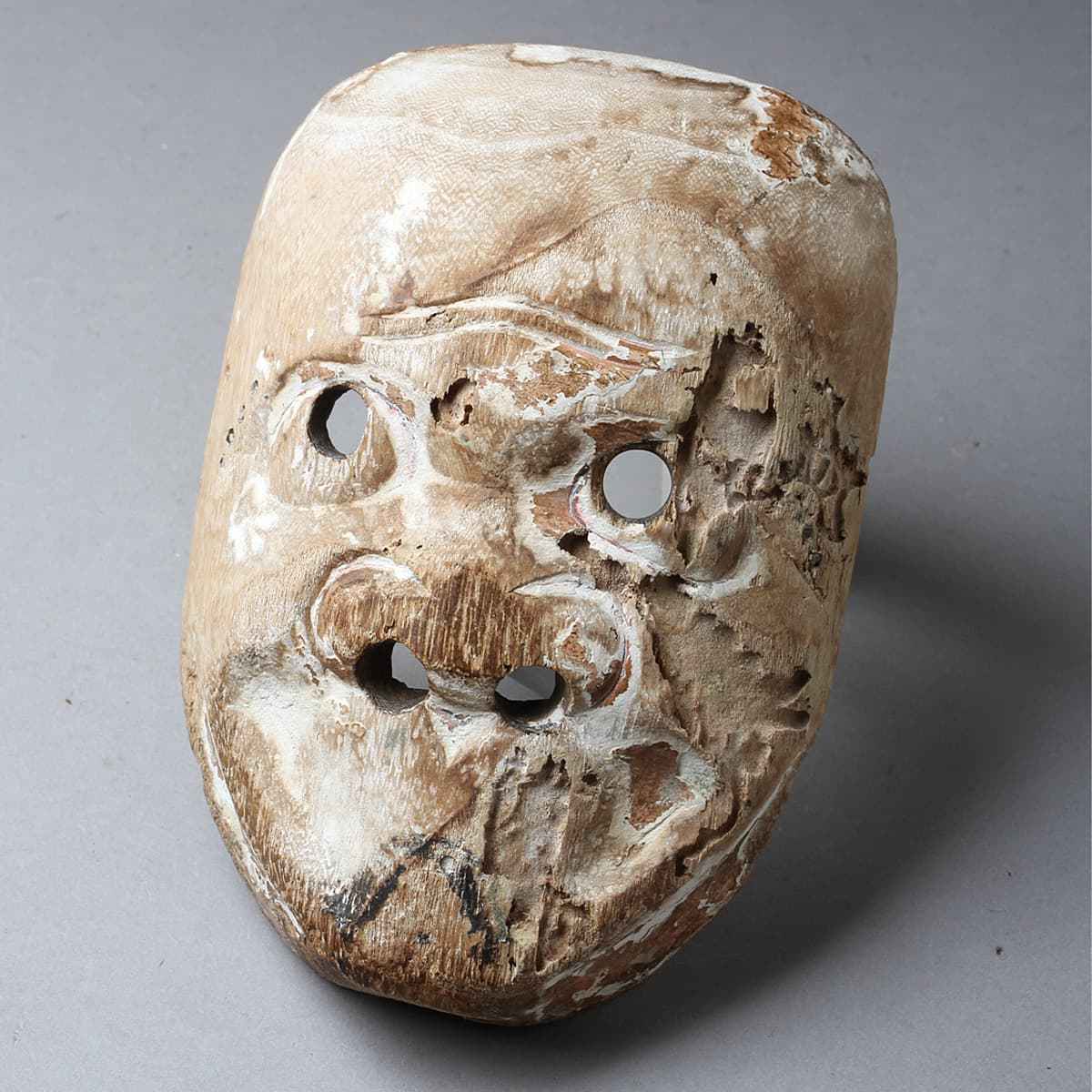 Hu571 時代物 木彫彩色能面 猿べし見 縦17 5cm 重70g 古面 木彫彩色面 時代面 木彫面 東洋彫刻 売買されたオークション情報 Yahooの商品情報をアーカイブ公開 オークファン Aucfan Com