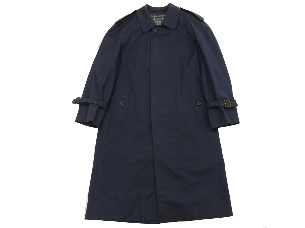 イングランド製 バーバリーズ BURBERRY ネイビー チェック トレンチ 