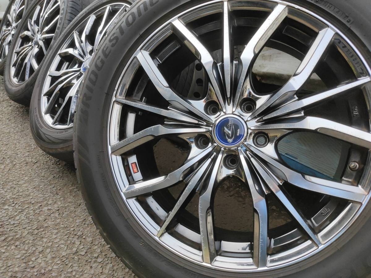 エスティマ外し wedsレオニスLV 18インチ7J+47 5穴PCD114.3 BMCタイプ  