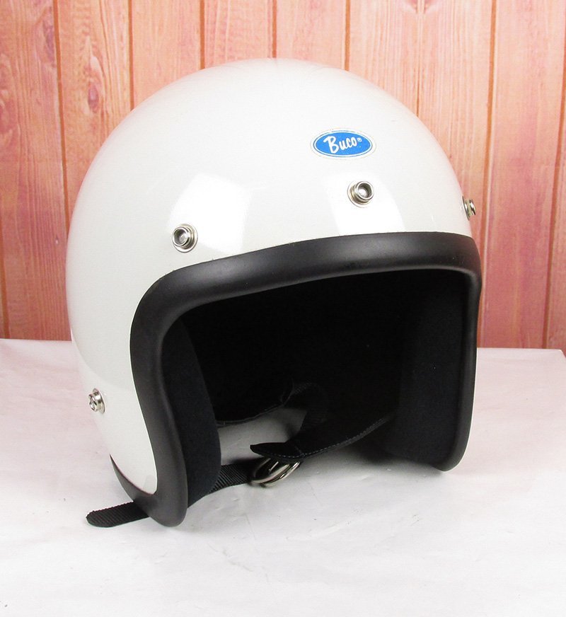 NALKHO13584 ビンテージ BUCO ブコ ヘルメット #1837 DOT BLUE LINE GT
