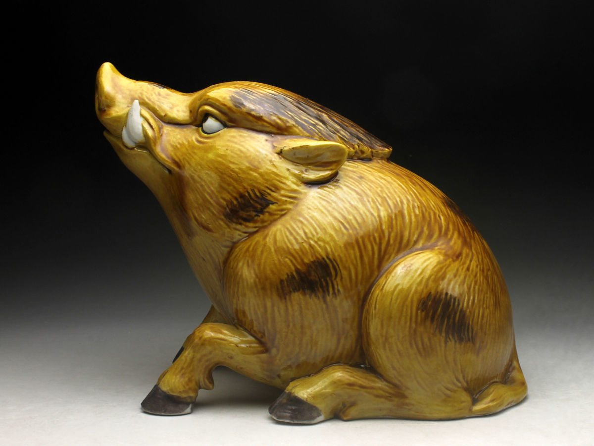 イノシシ 九谷2089 九谷焼 イノシシ 置物