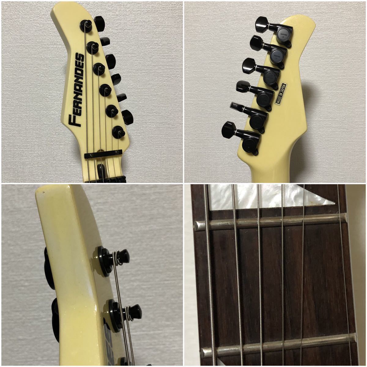 FERNANDES 型番不明 リバースヘッド シャークインレイ エレキギター