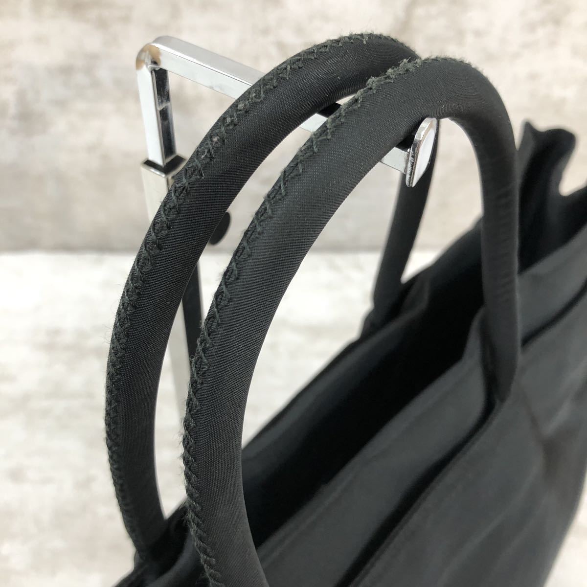 1円【極美品】PRADA プラダ ハンドバッグ ビジネスバッグ 三角 