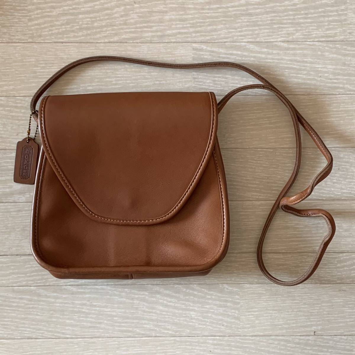 COACH コーチ レザー ショルダーバッグ 茶(女性用)｜売買された 