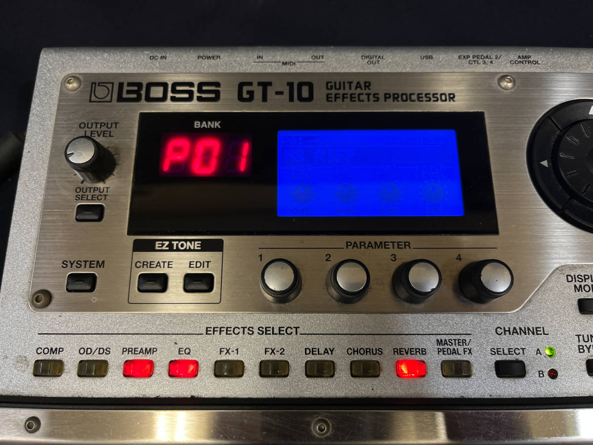 BOSS GT-10 ギター用 マルチエフェクター シルバー Guitar Effect