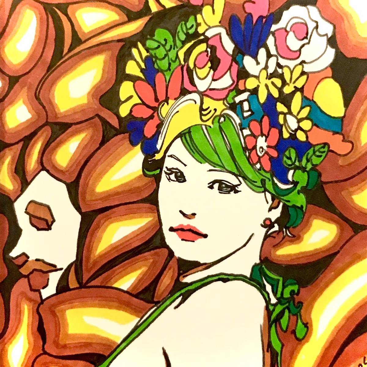 平野剛敏　裸婦　10号変形　油彩画　サインあり　特別注文額装 HOT，2026 【真作】【WISH】平野剛敏「黒いベストの女」油彩 3号