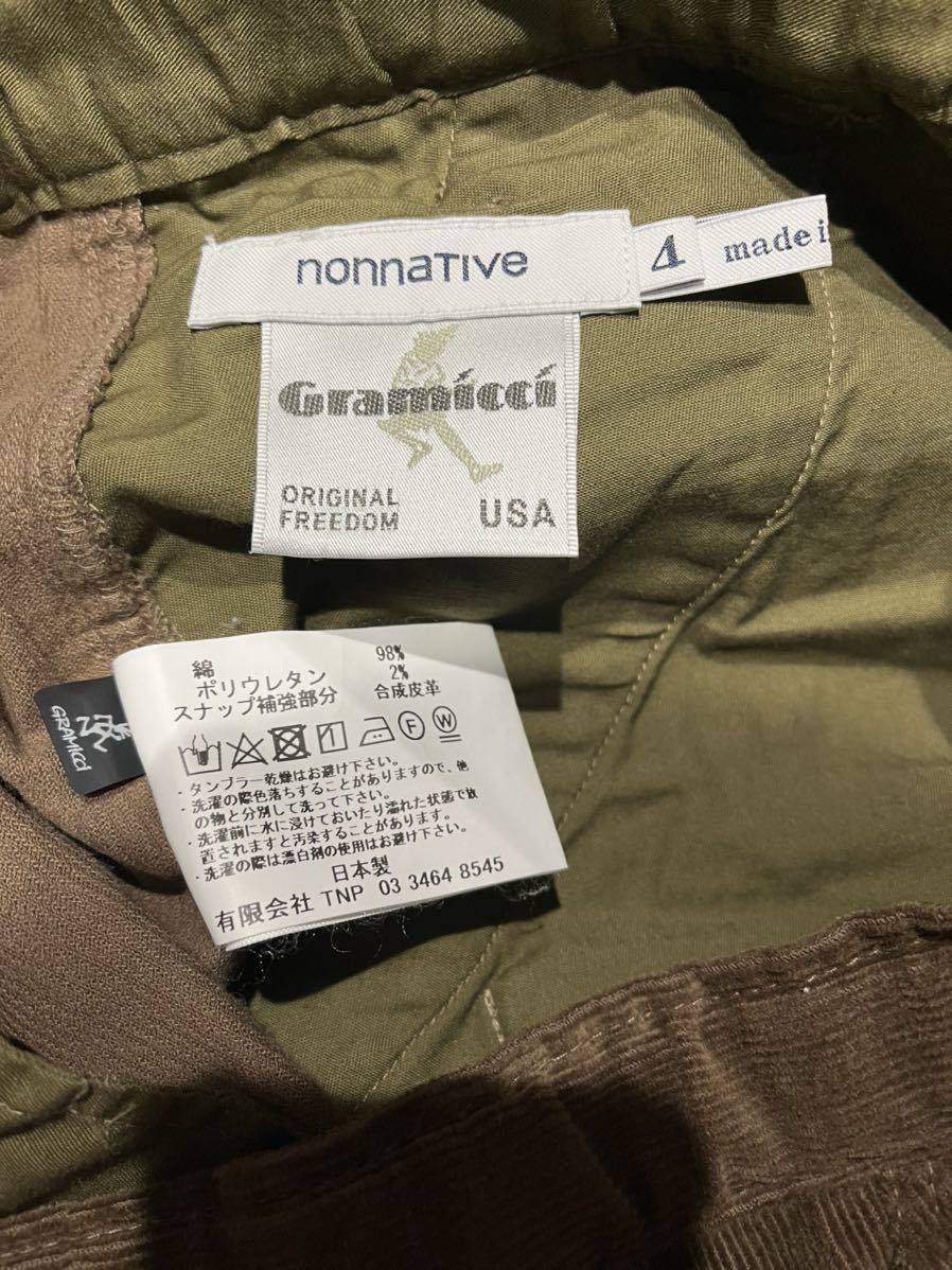 美品nonnative別注 GRAMICCI CLIMBER EASY PANTS C/P CORDUROY STRETCH ノンネイティブ グラミチ コーデュロイ クライミングパンツvendor CLIMBER nonnative EASY 中古・古着通販GRAMICCI (グラミチ) C