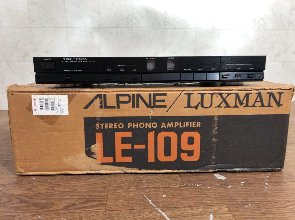 D031A037 ALPINE/LUXMAN アルパイン ラックスマン LE-109 フォノ D031A037 ALPINE/LUXMAN アルパイン ラックスマン LE-109 フォノ