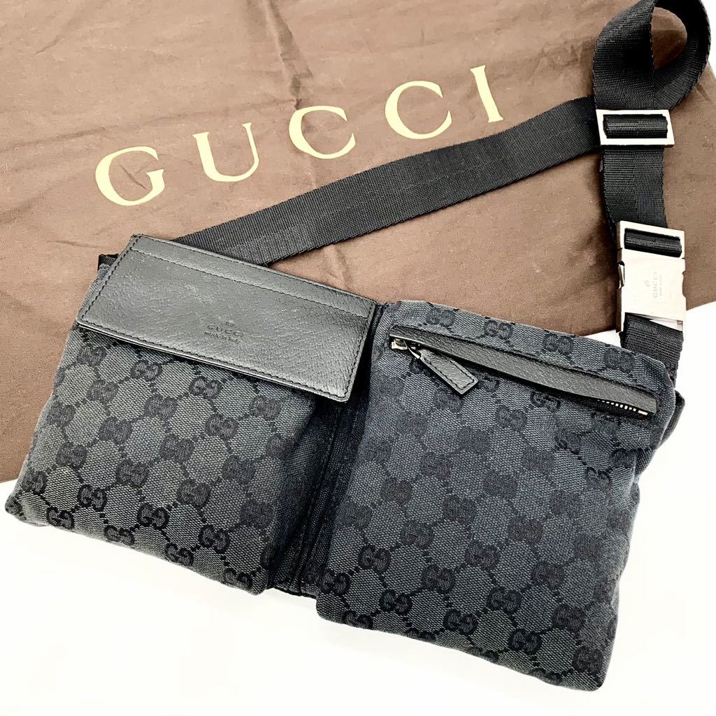 1円~【未使用級】グッチ GUCCI ウエストバッグ ボディバッグ ウエスト 