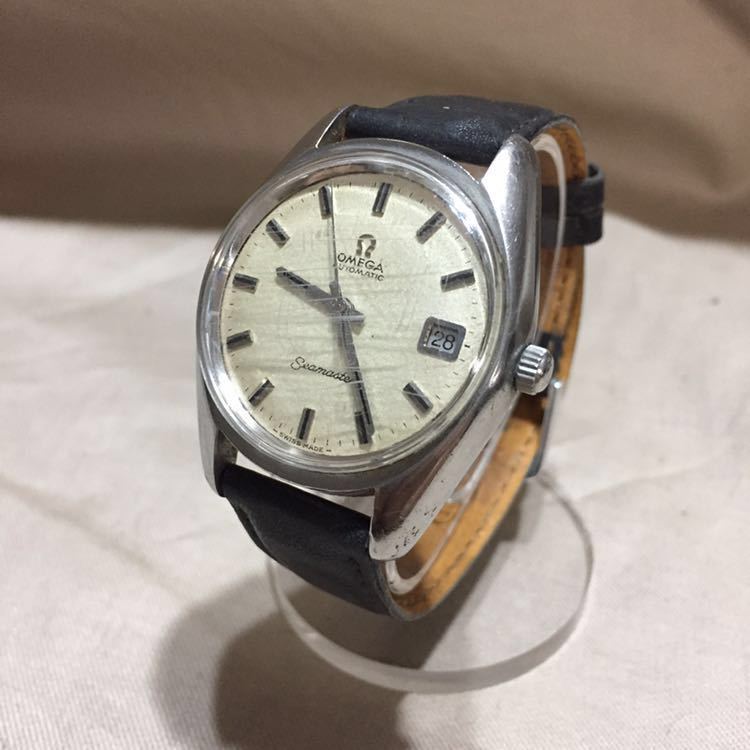 【T1640】1円スタート OMEGA Seamaster オメガ シーマスター 自動巻き 腕時計 難有り