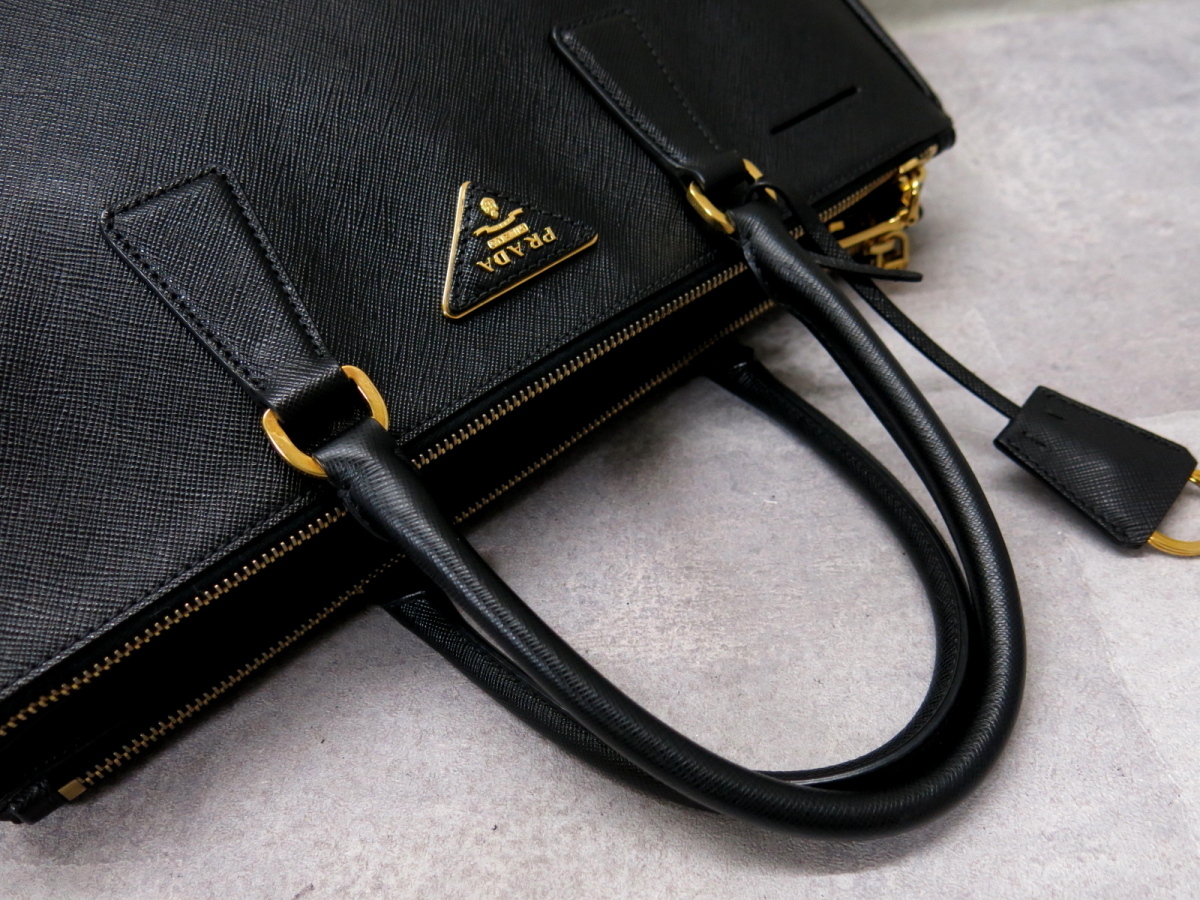 ○超美品○PRADA プラダ○BN1786○ガレリア○サフィアーノ レザー 本革 