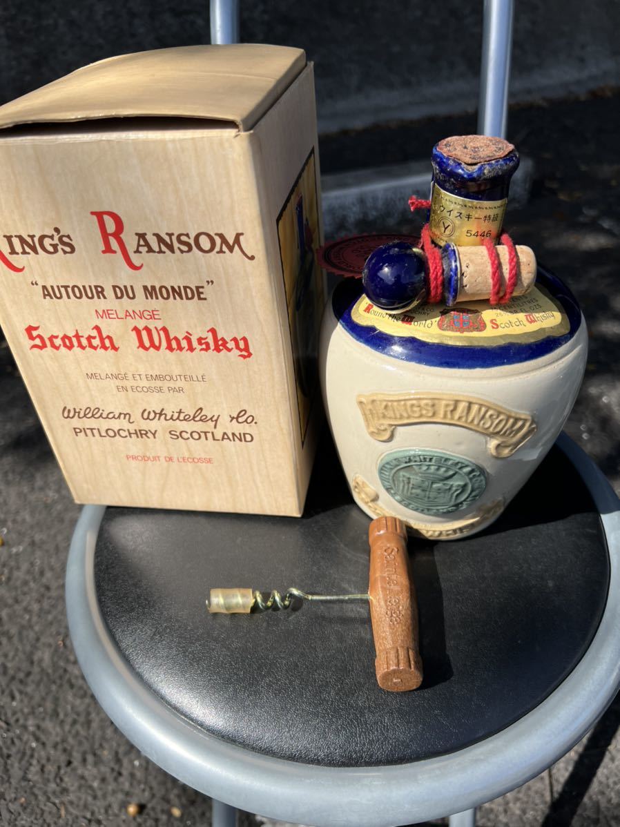 飲料・酒 KING'S RANSOM 12年熟成 スコッチウイスキー 陶器ボトル