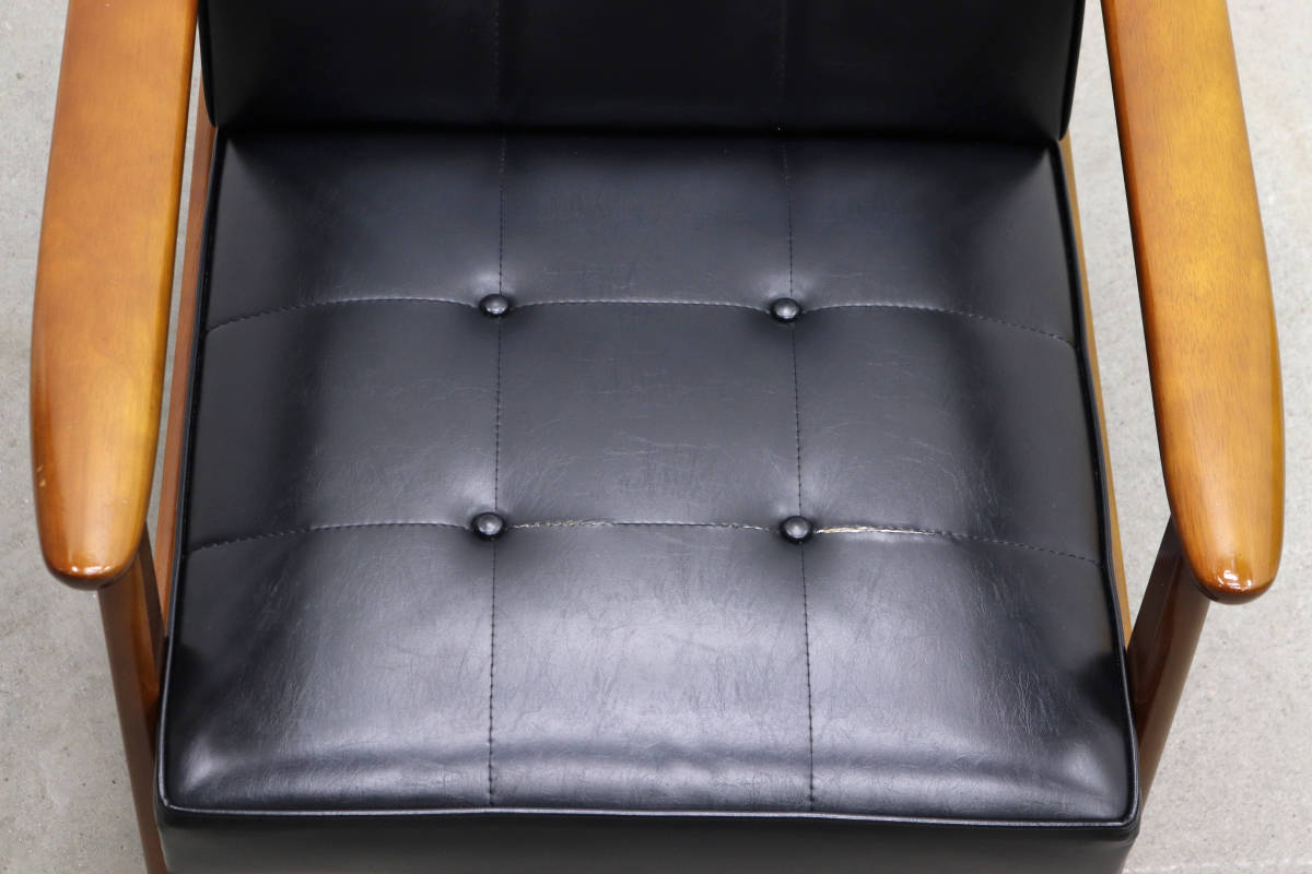 ◇カリモク60 karimoku Kチェア 1シーター 1Pソファ レトロ 