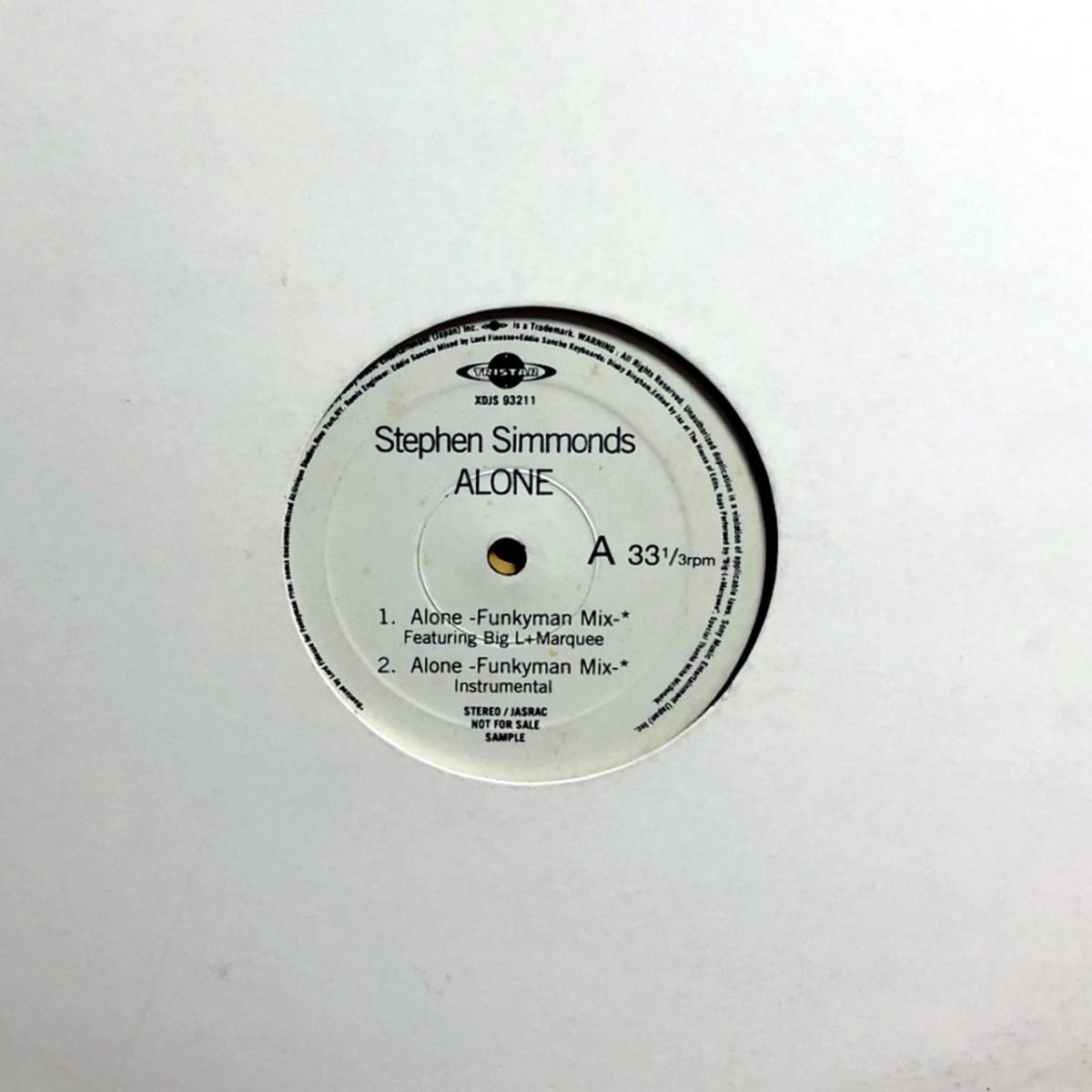 格安，定番 国内PROMO レア STEPHEN SIMMONDS / ALONE LORD FINESSE FEAT BIG L(ラップ、ヒップホップ)｜売買されたオークション情報、yahooの商品情報をアーカイブ公開 - オークファン ラップ、ヒップホップ