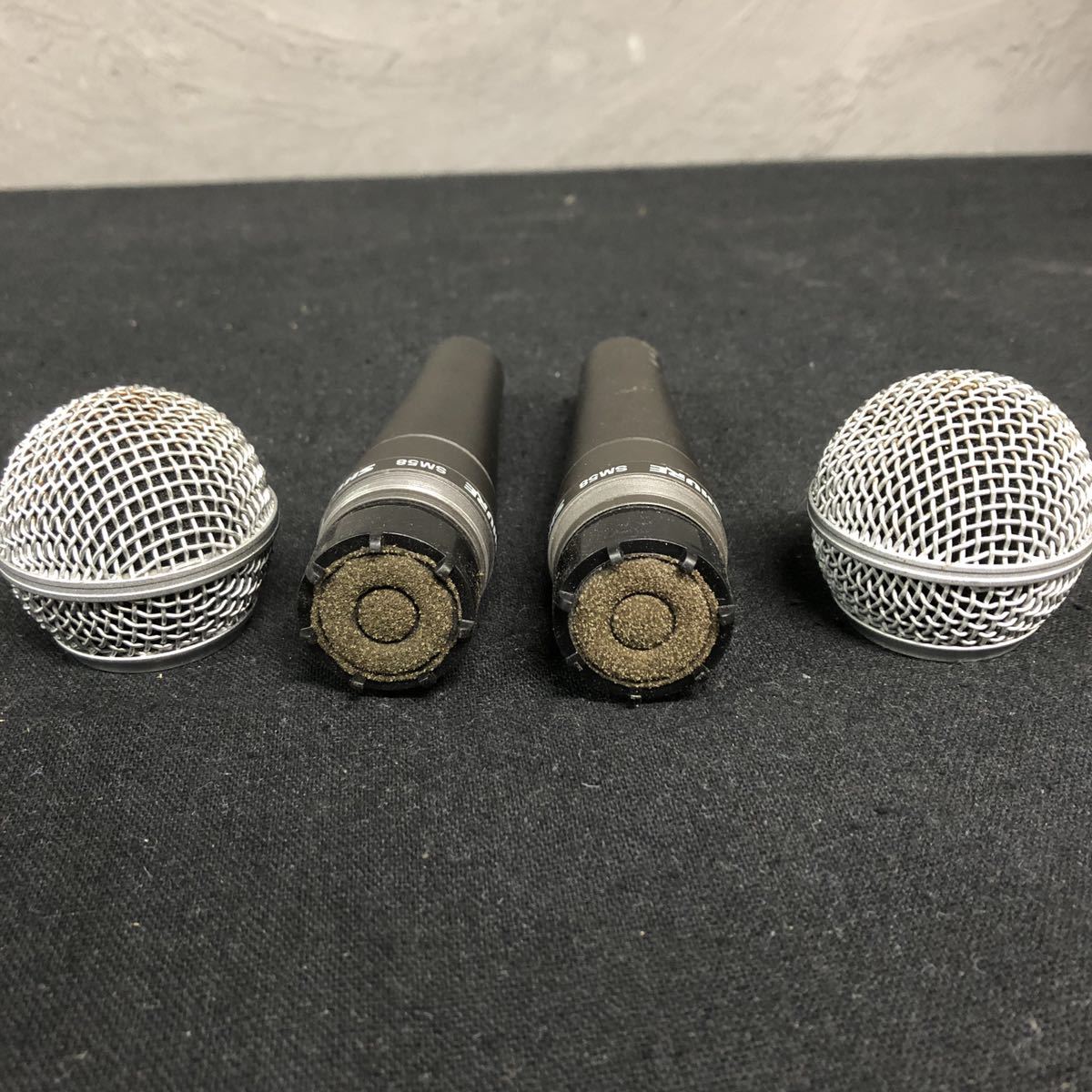 A0 sa) Shure SM-58 ダイナミックマイク 2本セット シュアー ゴッパー