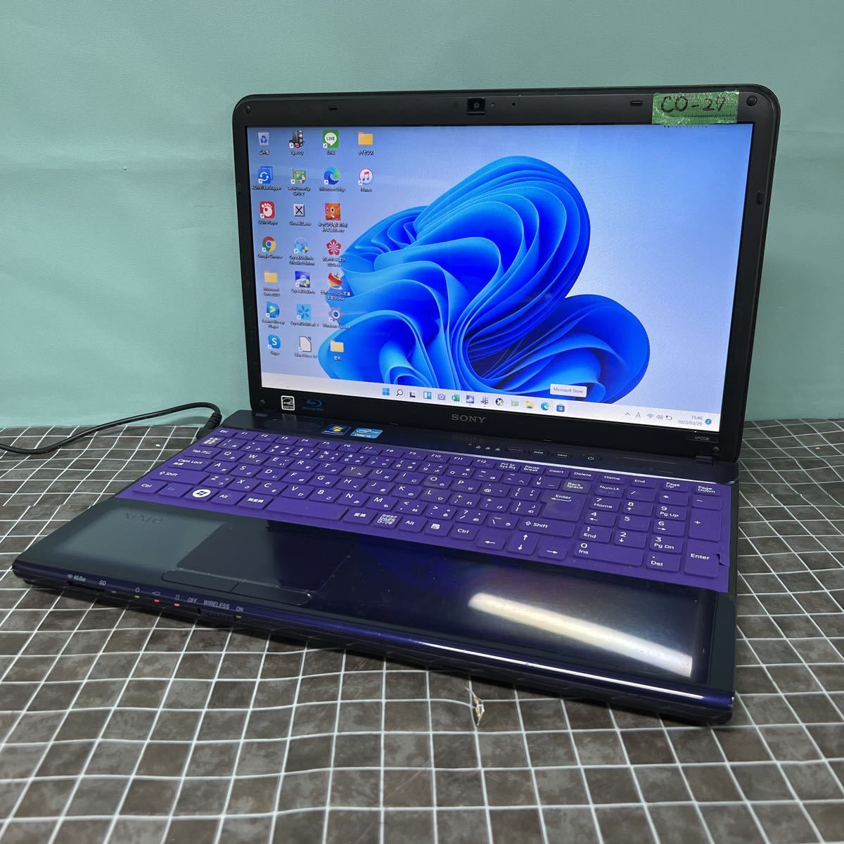 【CO-27】最新 Windows11/新品SSD240GB【SONY VAIO PCG-71712N】Core i5/メモリ4GB/Office2021/Wifi/Webカメラ/DVDドライブ