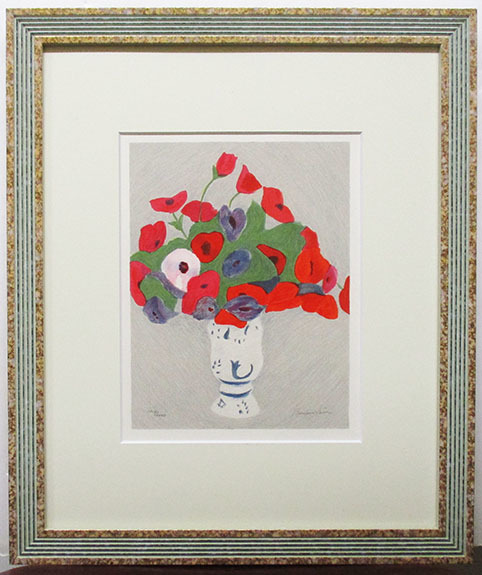 ピエール・ボンコンパン「小さなアネモネ 」リトグラフ 768/2000