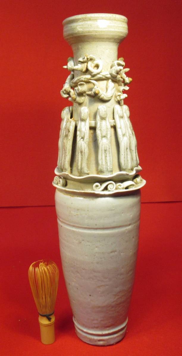 中国古陶磁 白磁日月壺(高さ42cm) 南宋～元時代』副葬品 発掘品 埋蔵