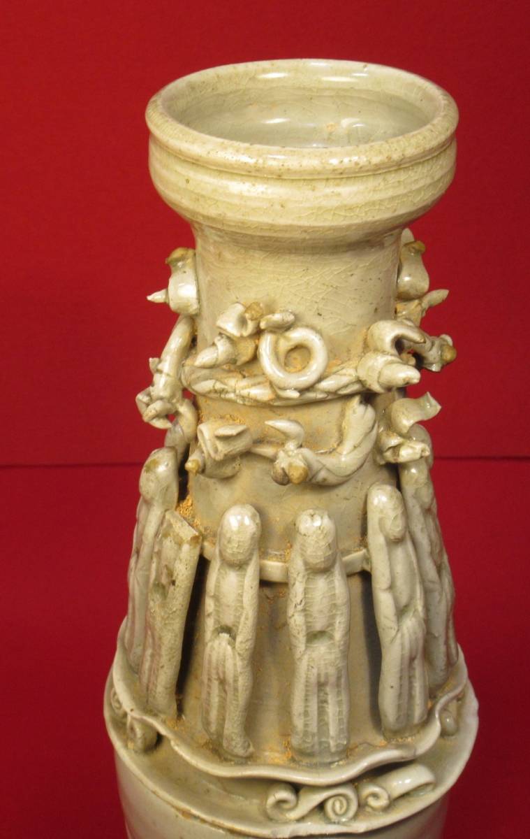 中国古陶磁 白磁日月壺(高さ42cm) 南宋～元時代』副葬品 発掘品 埋蔵