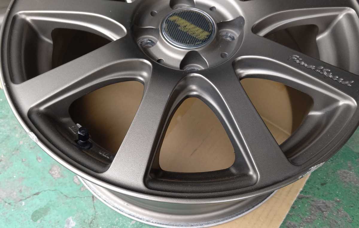 1円～A-TECHファイナルスピード 7J-17 pcd100/5H タイヤ付き4本