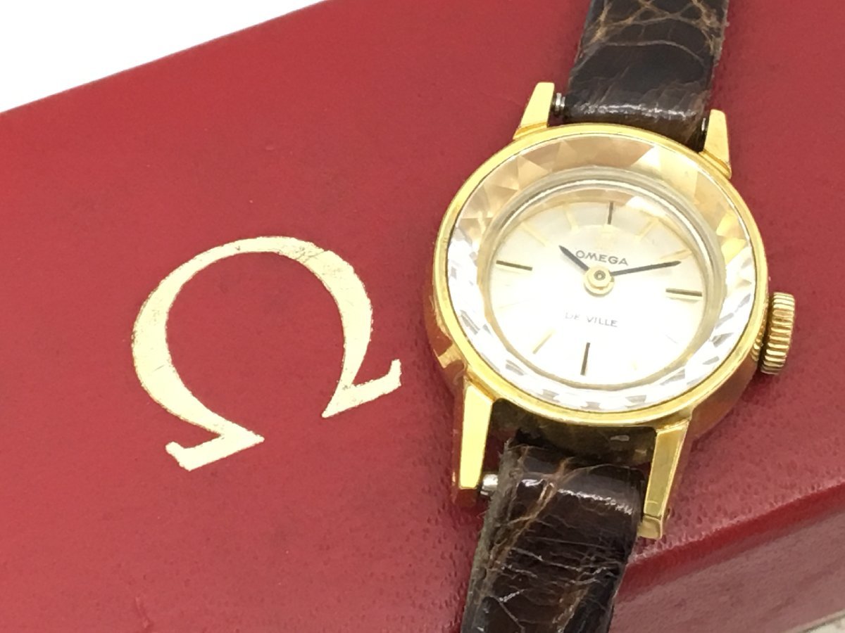 OMEGA Deville レディース 手巻き 腕時計 ケース付 現状品 オメガ DE VILLE 手巻き 腕時計 レディース ケース付き 稼働品 OMEGA