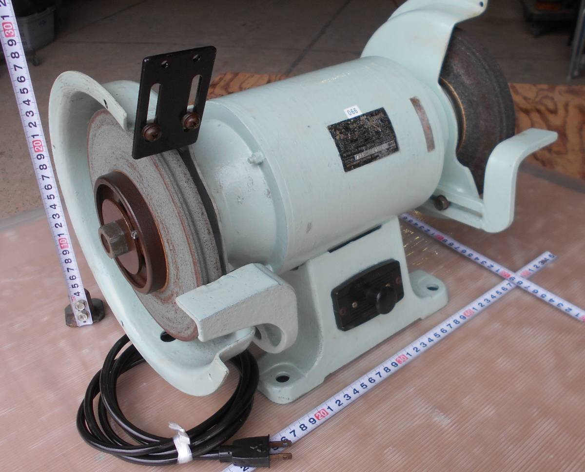 066■三菱　グラインダー　SG-205A　100ｖ　400ｗ　カバーなし　広島から■ 両頭グラインダー ２０５mm台付き両頭グラインダー 三菱電機 MITSUBISHI SG-205T-I 中古販売詳細#368930