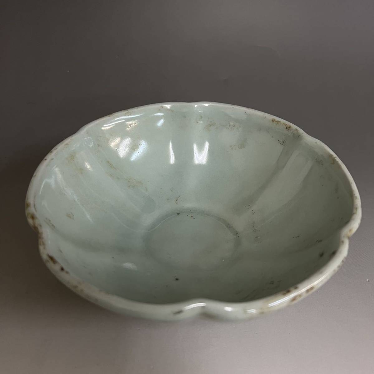 宋 龍泉 青磁 粉青釉 梅子青 高麗青磁 中国 李朝 平茶碗 鉢