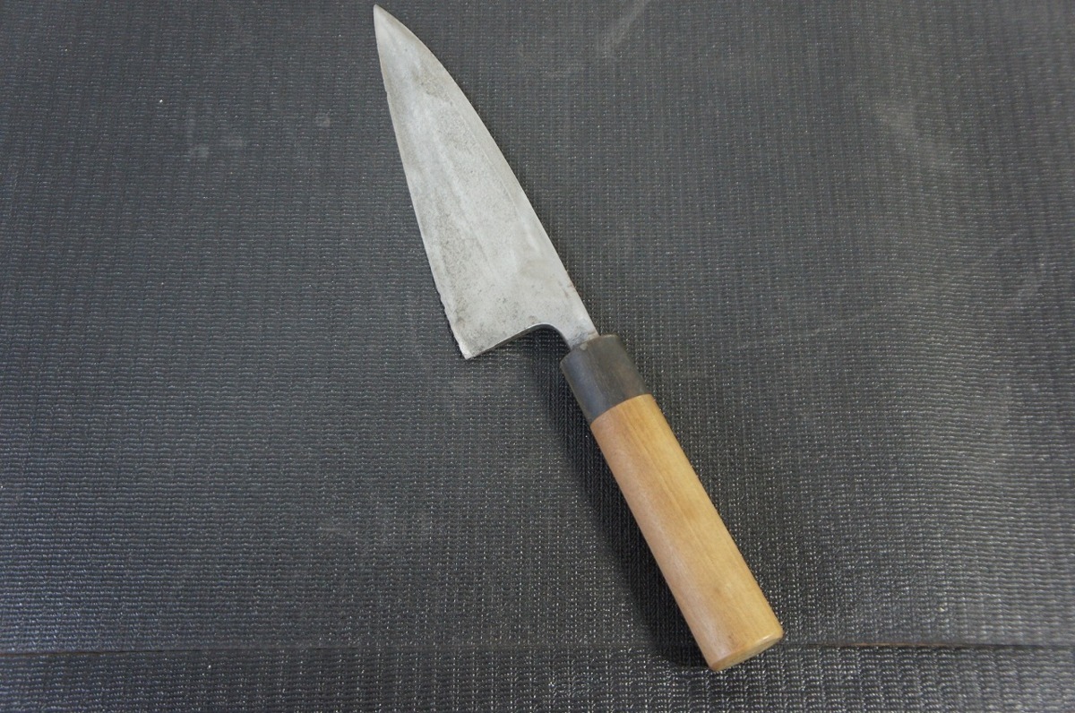 [MF] 正本総本店 出刃包丁 かすみ 全長約350ｍｍ 刃渡り約190mm 和包丁 刃こぼれあり □Sh156880