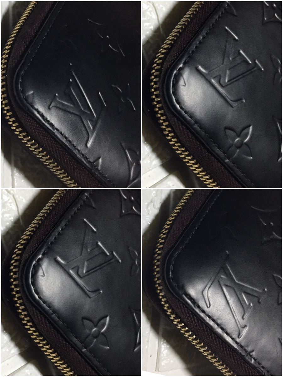 正規品／鑑定済みルイヴィトンLVヴェルニ ラウンドジップ長財布