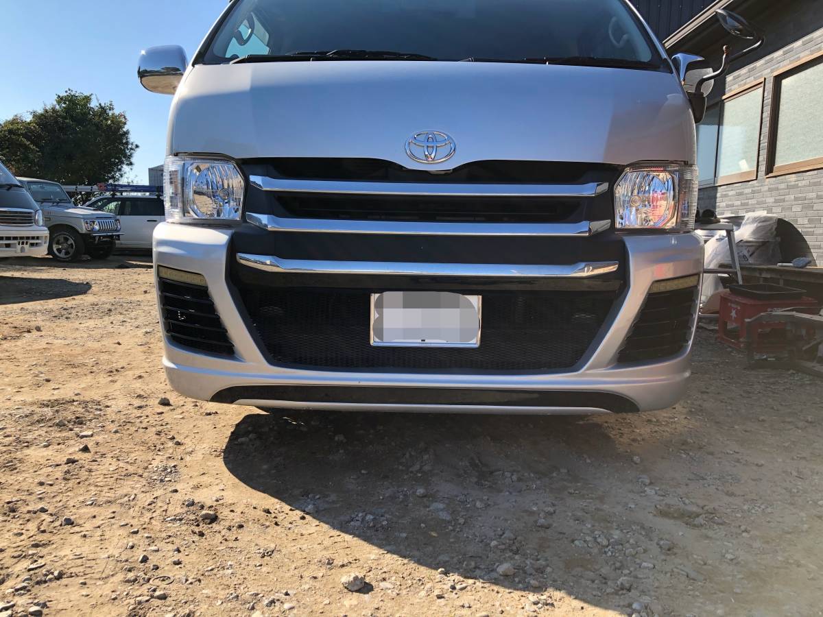 200系 ハイエース ワイド GIBSON!? フロントバンパー エアロ グリル  