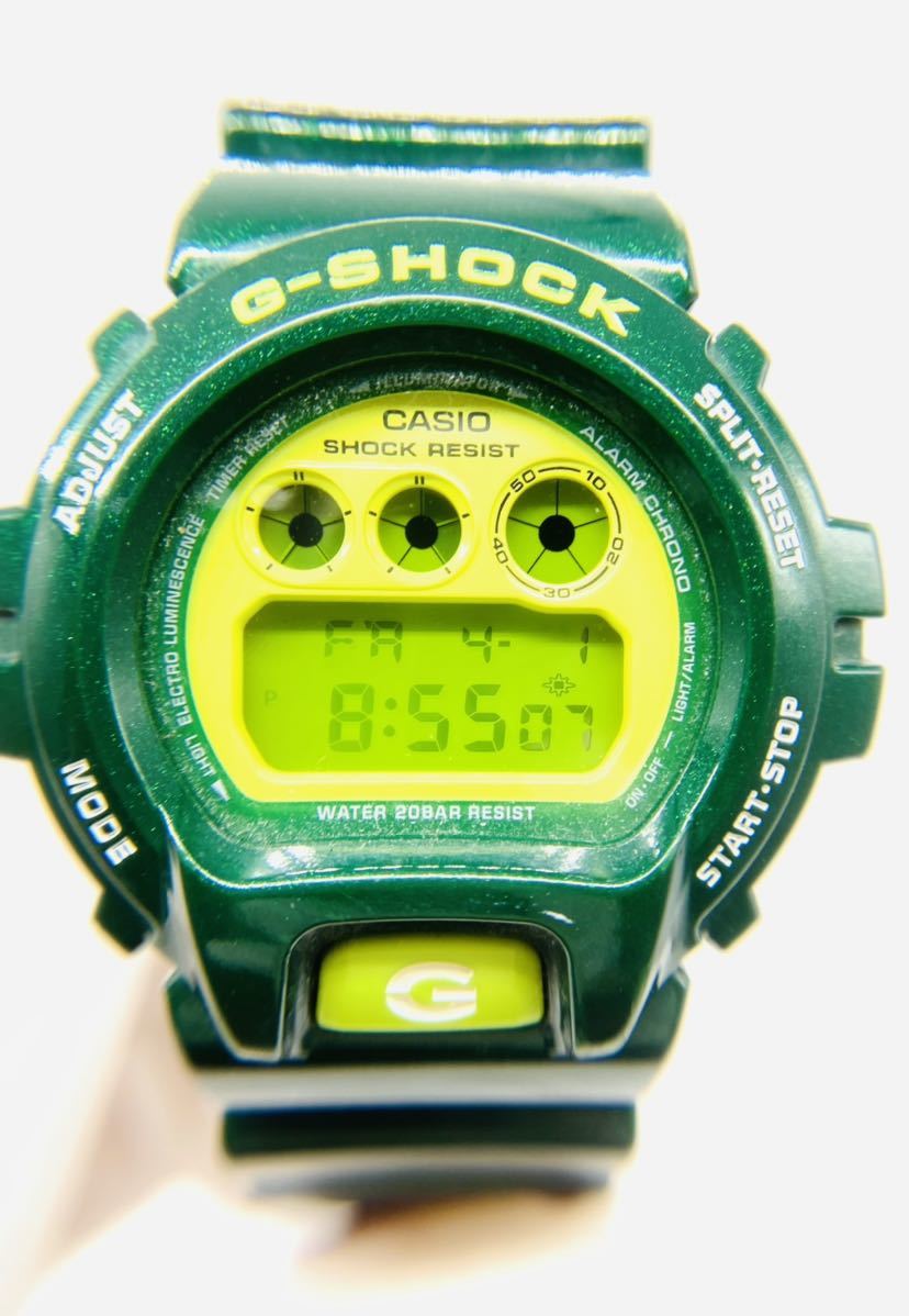 G-SHOCK クレイジーカラーズ CASIO DW-6900CC Crazy グリーン パープル 