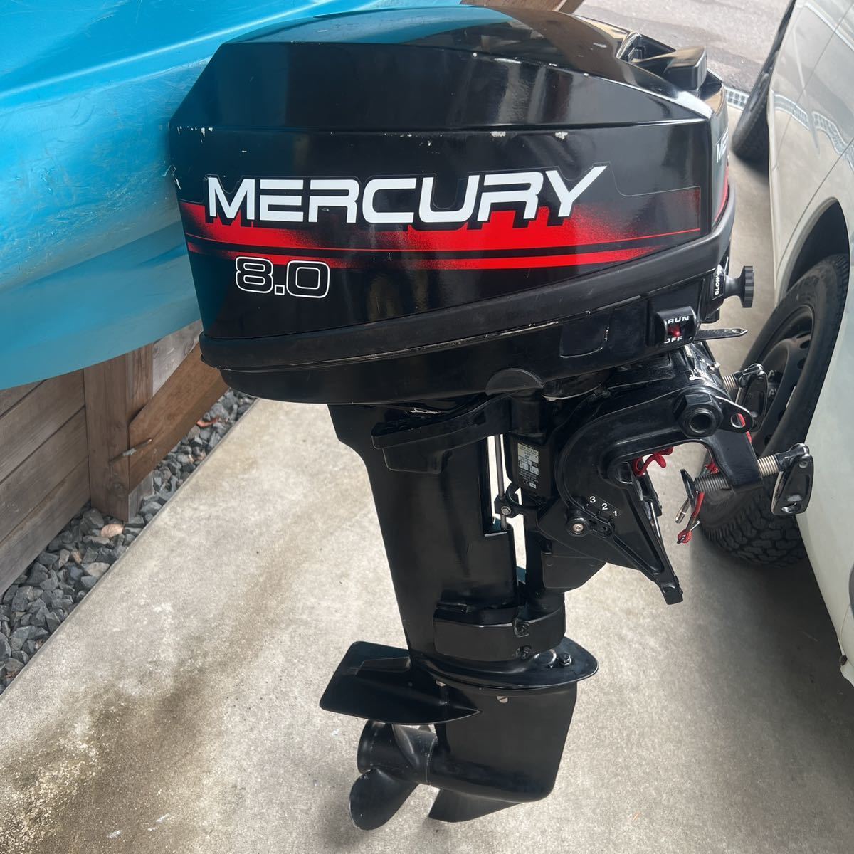 MERCURY マーキュリー 2スト8馬力船外機 中古 引き取り限定(10馬力 