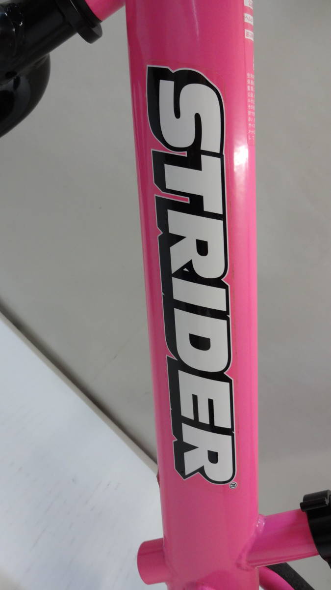 美品！STRIDER！ストライダー12インチピンクバランスバイククラシックモデル ◇2824・STRIDER/ストライダー 12 クラシック ピンク 1歳半～5歳