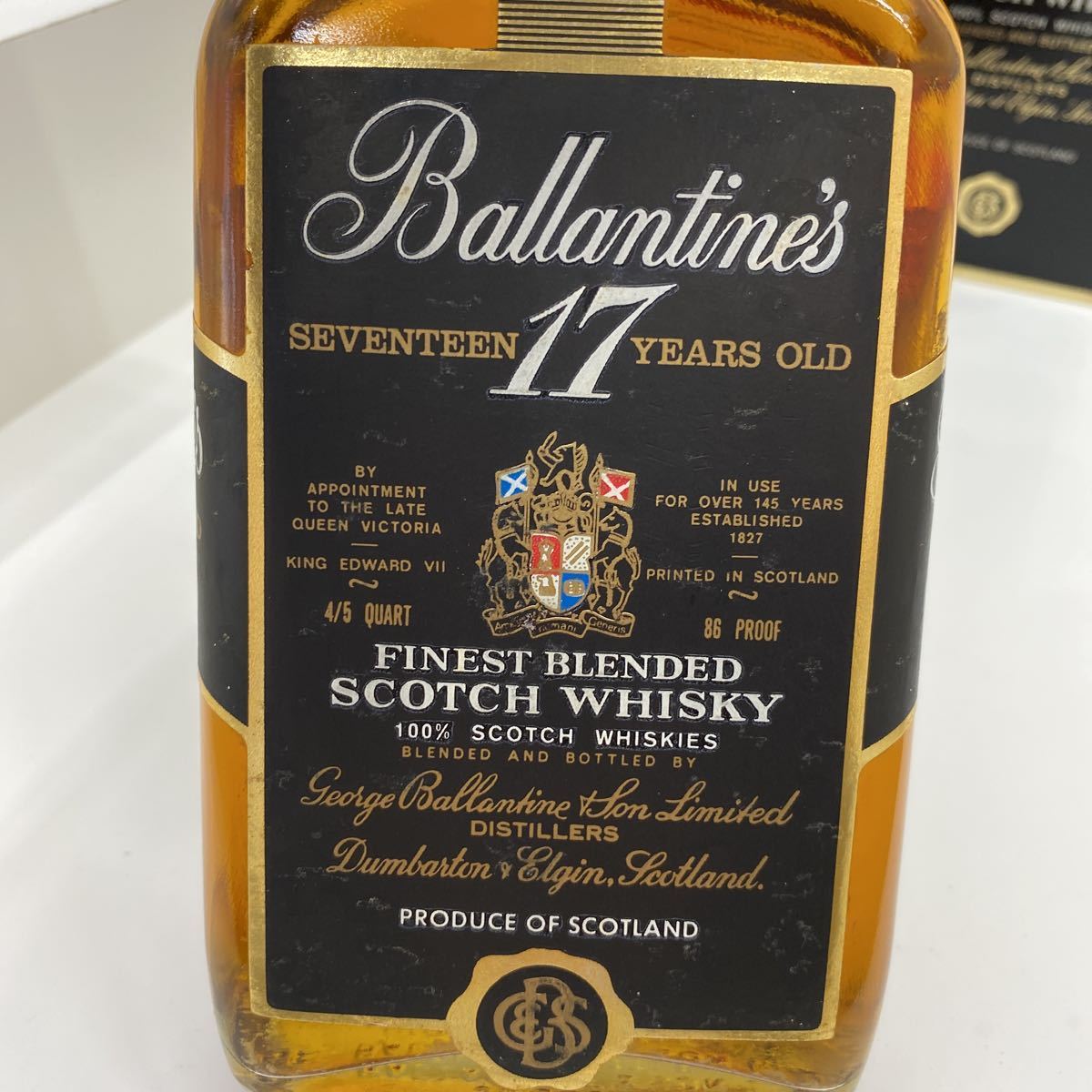 一円スタート】Ballantines バランタイン17年 赤青紋章 バランタイン 