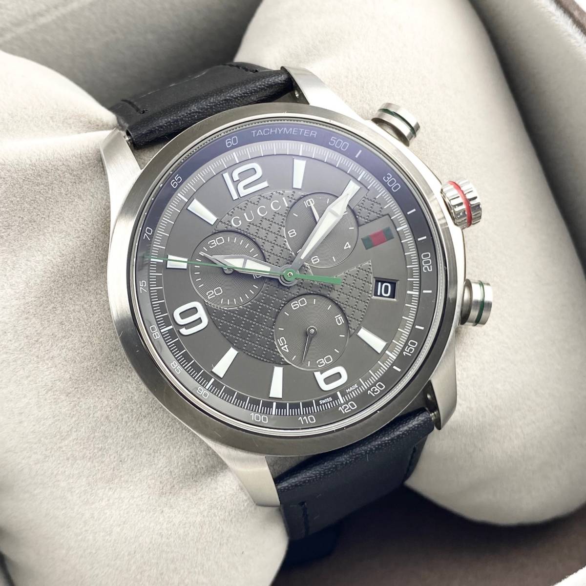 1円箱付】GUCCI グッチ 腕時計 メンズ 126.2 クロノグラフ G-TIMELESS 