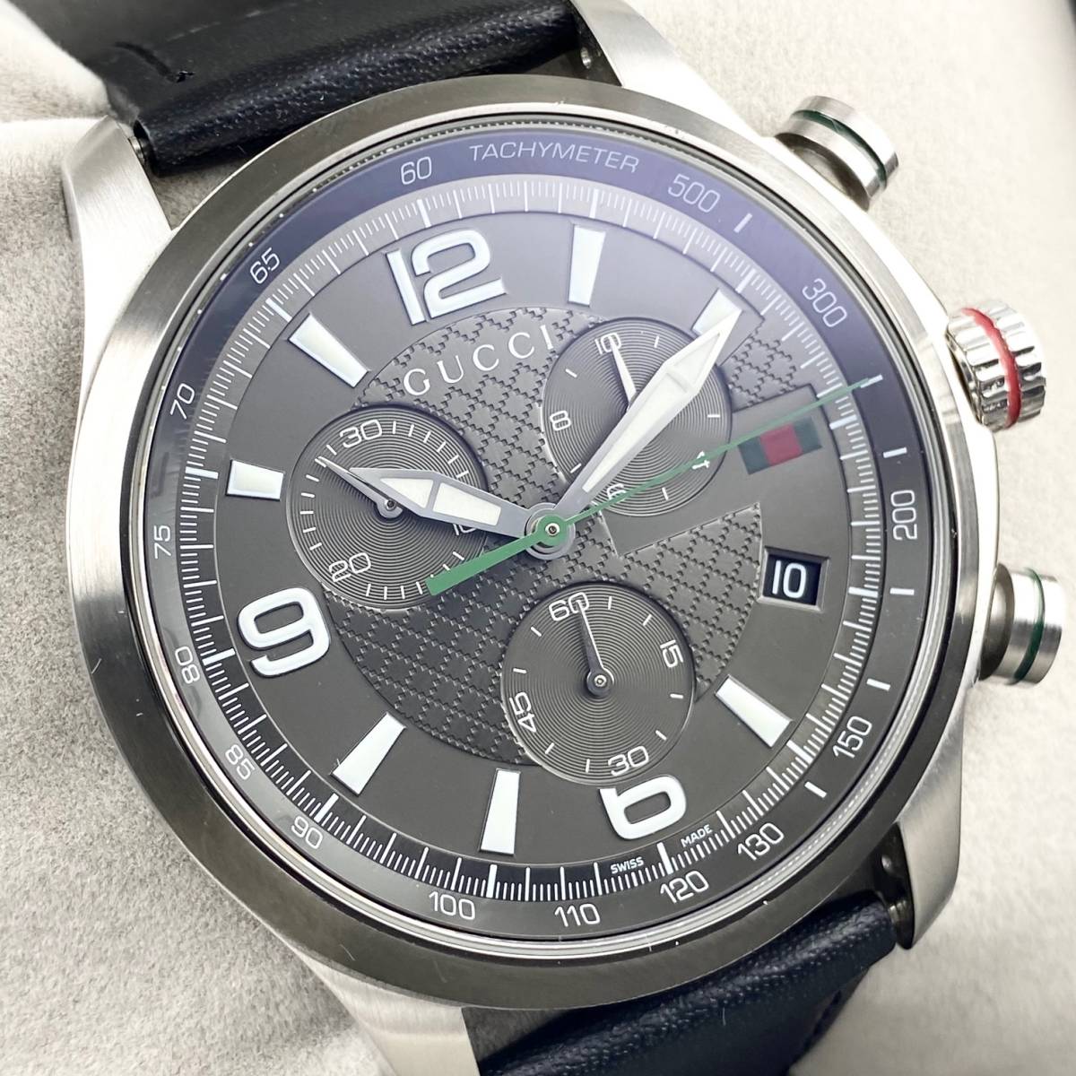 1円箱付】GUCCI グッチ 腕時計 メンズ 126.2 クロノグラフ G-TIMELESS 