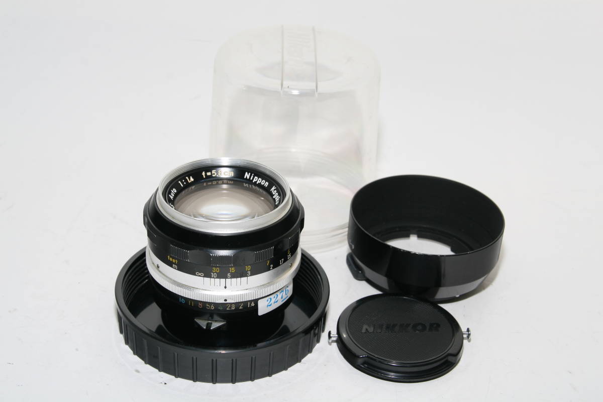 ［ＭＣ］２２７６　中古品　ニコン　NIKKOR－Ｓ　　５．８ｃｍ　Ｆ１．４　非ＡＩ 1円〜 VR 100mm ページ 0 カメラの構図で