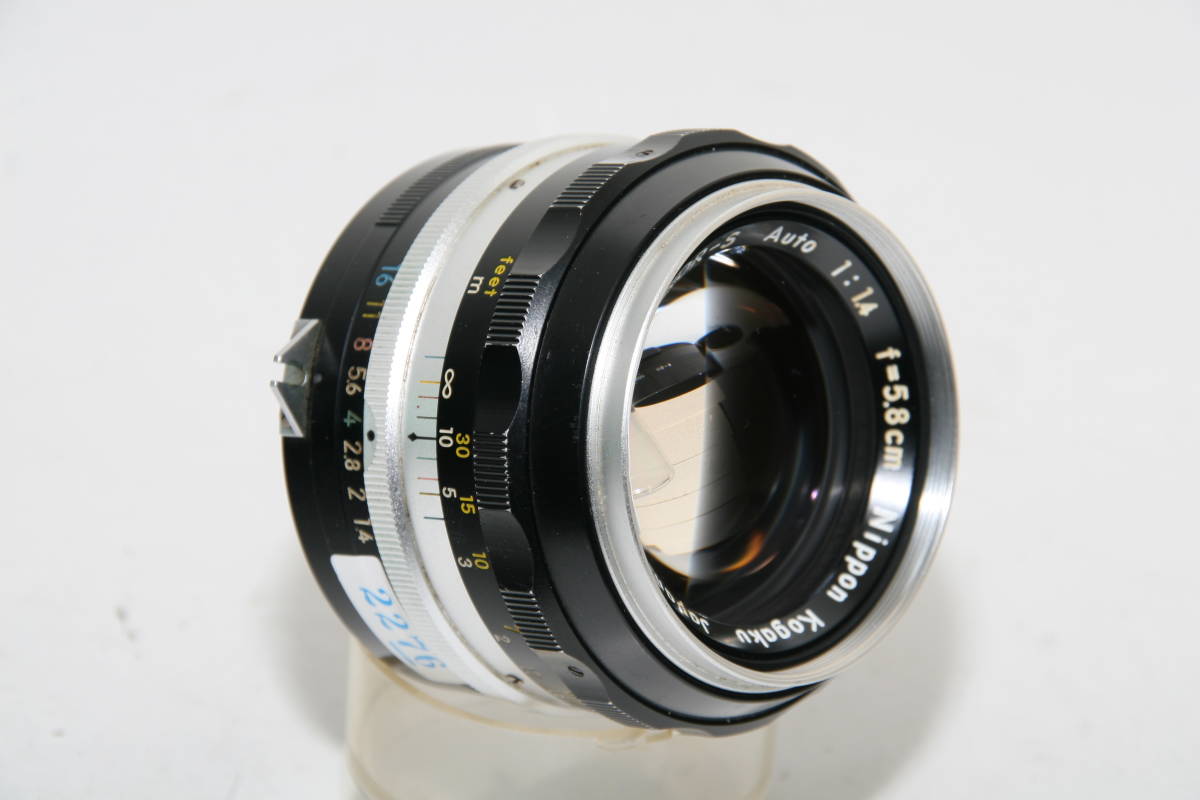 ［ＭＣ］２２７６　中古品　ニコン　NIKKOR－Ｓ　　５．８ｃｍ　Ｆ１．４　非ＡＩ 1円〜 VR 100mm ページ 0 カメラの構図で