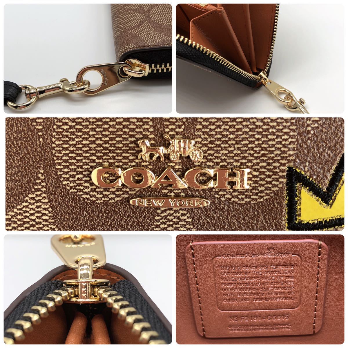 新品・未使用】COACH コーチ 長財布 C5615 シグネクチャー バスキア