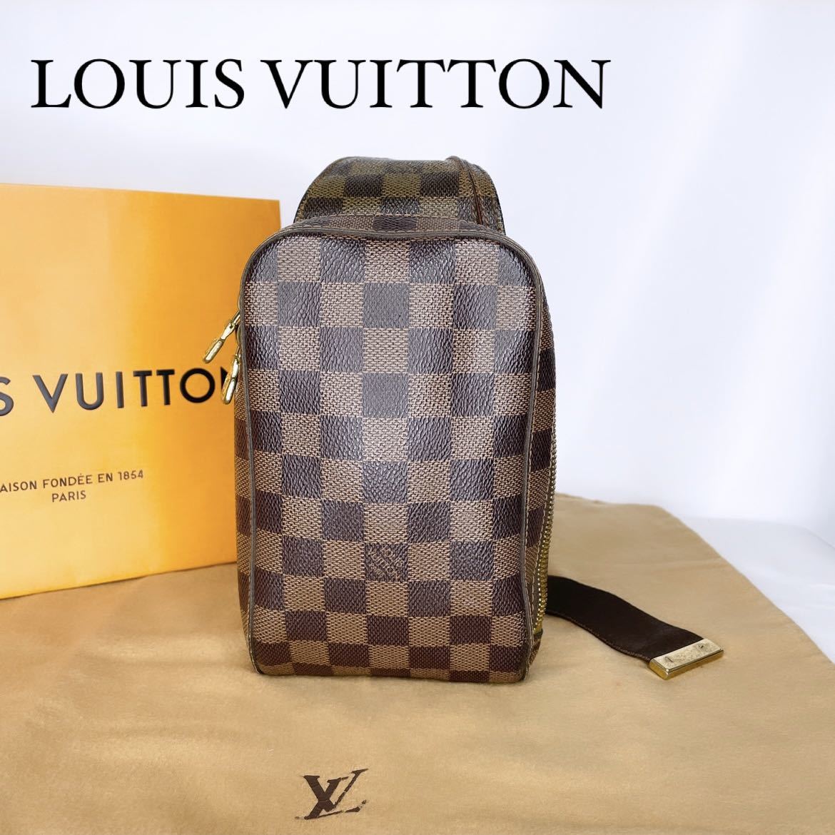 LOUIS VUITTONダミエパターン ボディバッグ ブラウン ダミエパターン