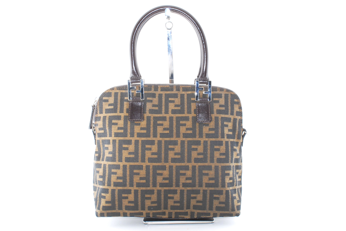 セール，低価 フェンディ ズッカ キャンバス ハンドバッグ ヴィンテージ FENDI(ハンドバッグ)｜売買されたオークション情報、yahooの商品情報をアーカイブ公開 - オークファン かばん、バッグ