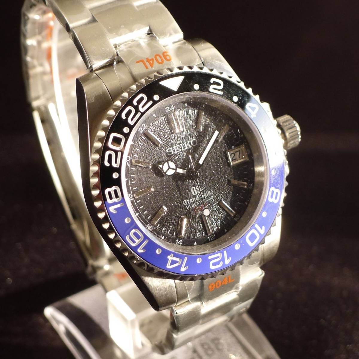 GS MOD GMT カスタム 自動巻き 腕時計 1円～ SEIKO カスタム