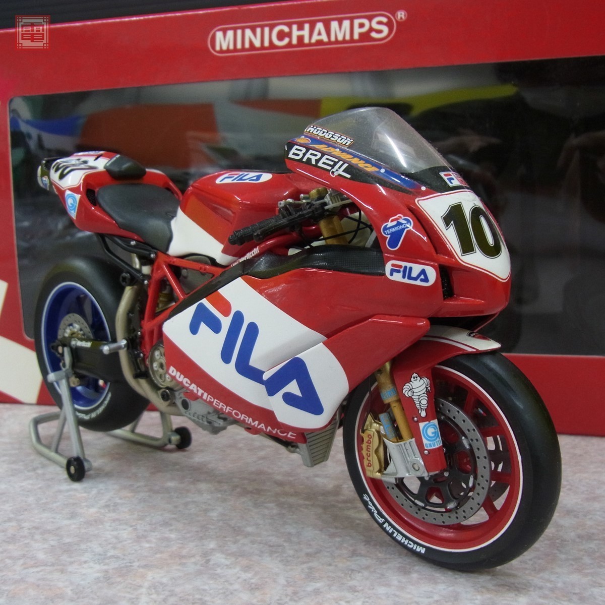 Minichamps 1:12 – Ducati 999R F03 – Neil Hodgson – WSB 2003 – Modèle Diecast – 123 031300