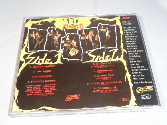 THRASH；PARIAH/THE KINDRED オリジナル盤CD CD ハードロック