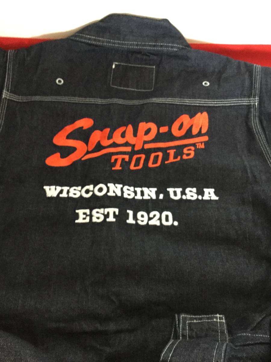 Snap-on スナップオン LLサイズ つなぎ ツナギ オーバーオール LL デニム デニムオーバーオール L snap-on 半袖 Snap-onスナップオン オールインワン 作業着 メルカリ
