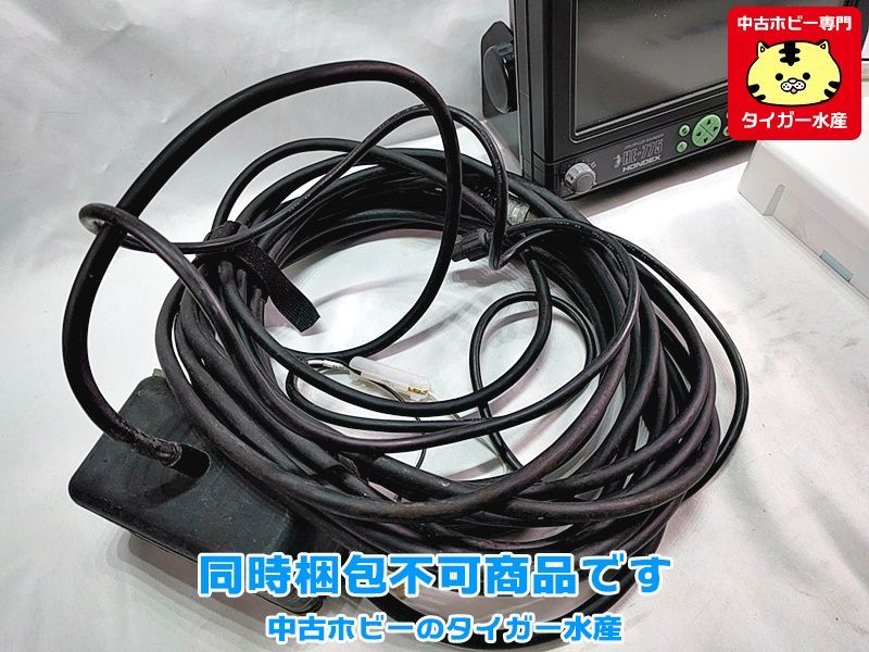 HONDEX 魚探 HE-775 振動子付き 釣具 同時梱包不可 現状お渡し品 動作 