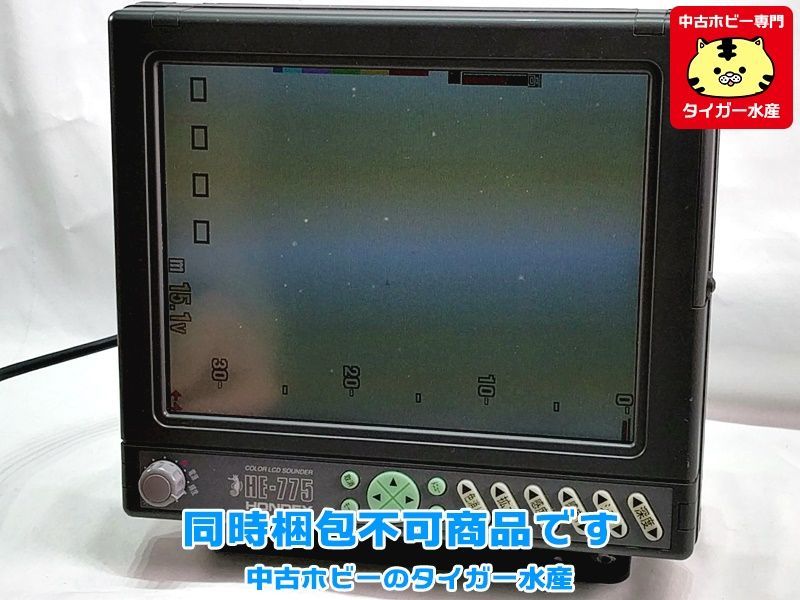 HONDEX 魚探 HE-775 振動子付き 釣具 同時梱包不可 現状お渡し品 動作 