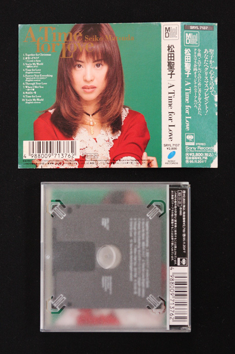 廃盤 MD 松田聖子／Seiko Matsuda 「A Time for Love」 SRYL 7137 Mini