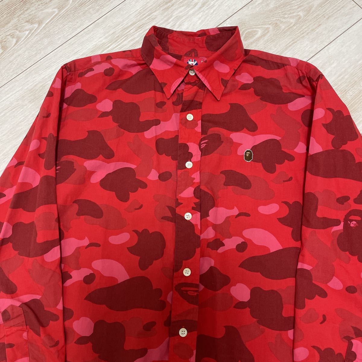 A BATHING APE スターマルチ 総柄 BAPE ロングTシャツ XL A
